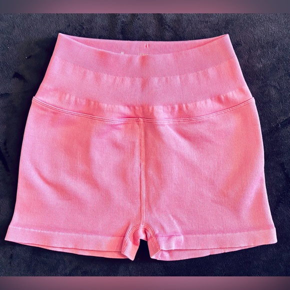 PINK Victoria's Secret Pants - PINK Victoria's Secret - High Waisted Bubblegum Pink Shorts
